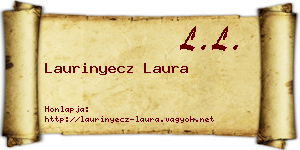 Laurinyecz Laura névjegykártya