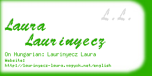 laura laurinyecz business card